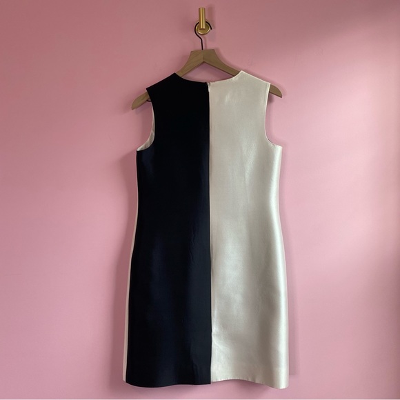 Teri Jon by Rickie Freeman Silk Colorblock Sheath Dress, 6 - Picture 8 of 10